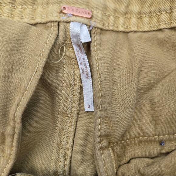 Free People Cya Later Skate Trouser Pants 0 Boho Slouchy Baggy Straight - Picture 8 of 9